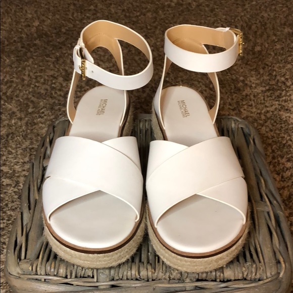 michael michael kors abbott leather espadrille sandal